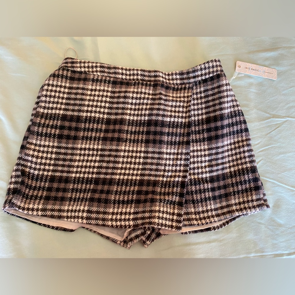 Plaid Skort NWT